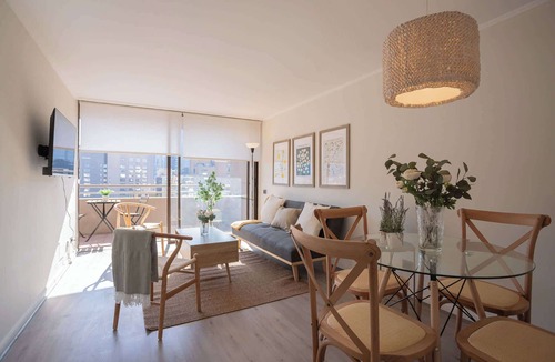 Santiago Apartment | Stylish 1BR Apt Oasis Steps from Costanera Center