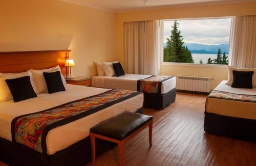 San Carlos de Bariloche Hotel | Two Quadruple Lake View Stays | 5-Min Drive to Civic Center & Free Breakfast