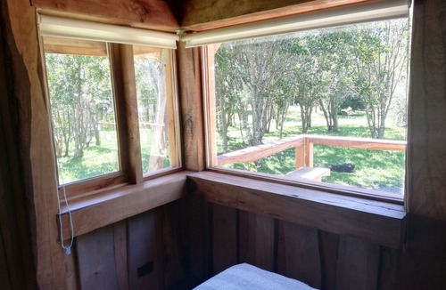Pucon House | Wonderful rustic cabin 2, with native logs, on the banks of the Trancura River