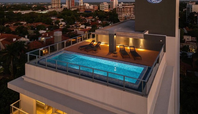 205 Emerald! meters from the Shopping del Sol! High Speed WiFi! in Asunción