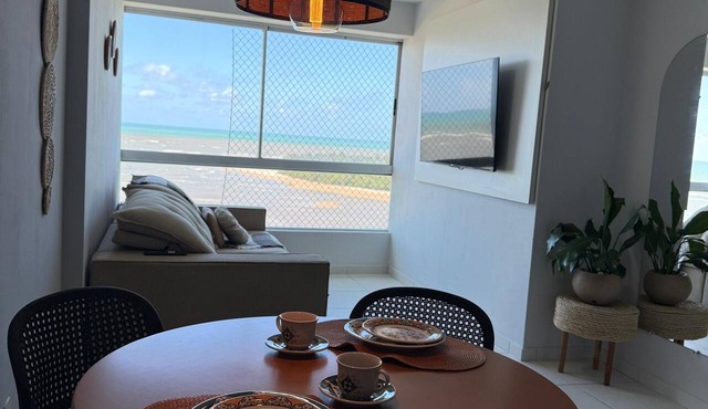 A fully equipped 37m² apartment, comfortable and welcoming, with panoramic sea views. in Jaboatão dos Guararapes