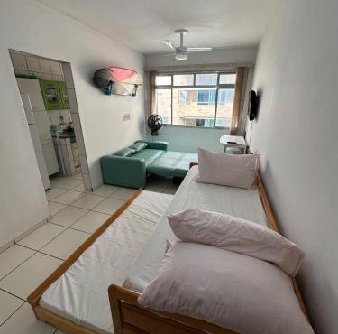 Apartment in Boqueirão facing the beach PG in Praia Grande
