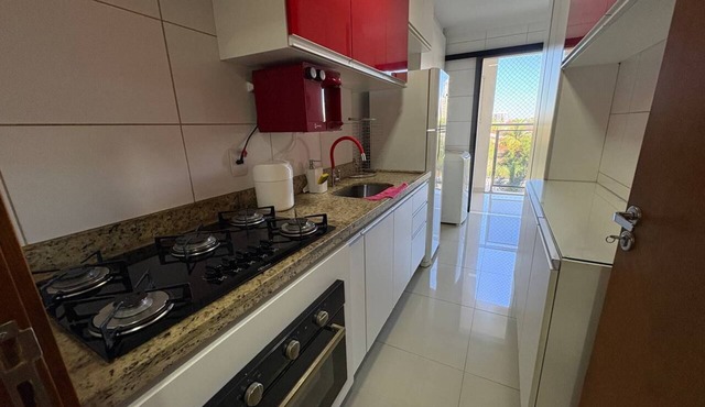 Apartment with AC in living room and bedrooms, with balcony and swimming pool in Palmas