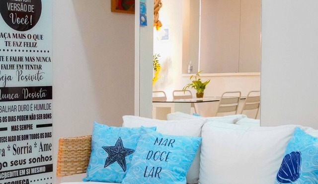 Apartment with gourmet balcony, 150m from Enseada beach. in Guarujá