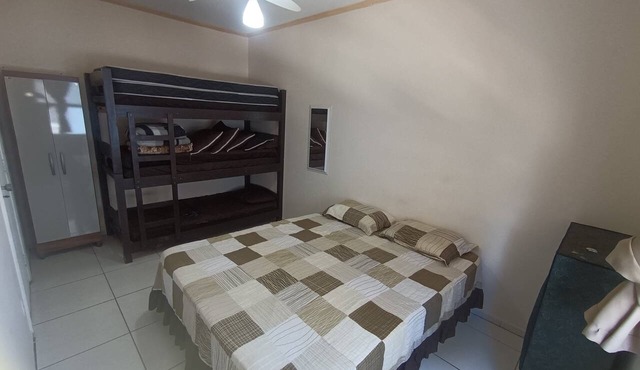 Beachfront apartment in Vila Tupi, Praia Grande, south coast. in Praia Grande