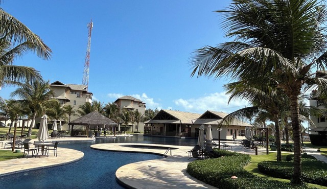 Beachfront penthouse at Beach Place Resort, 10 minutes from Beach Park! in Loteamento Parque das Fontes Aquiraz