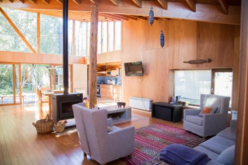 Casa moderna en el bosque
