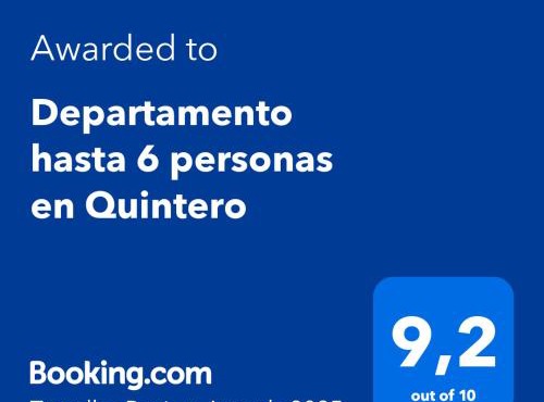Departamento hasta 6 personas en Quintero in Quintero