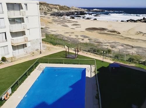 Depto-House Patio Privado Frente al Mar en Condominio Las Cruces