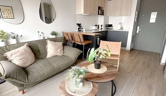 Depto. moderno y acogedor I Wifi I AC in Santiago
