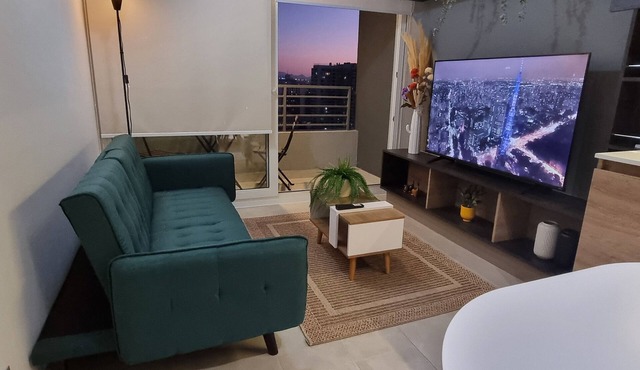 Equipped and beautiful new apartment with view to the Andes Mountains!