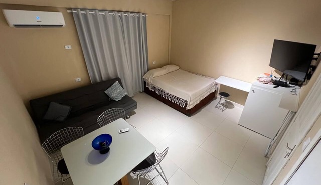 Fully renovated apartment with a partial sea view. in Praia Grande
