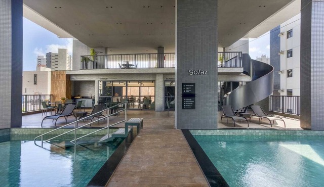 New Premium Apartment with Fiber WiFi Home Office Manaíra Oceanfront Pool in João Pessoa