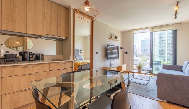 Peaceful 1-bedroom apartment in charming Las Condes neighborhood in Las Condes