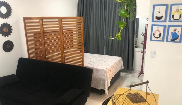 Sala Living 809 S Vicente Book in São Vicente