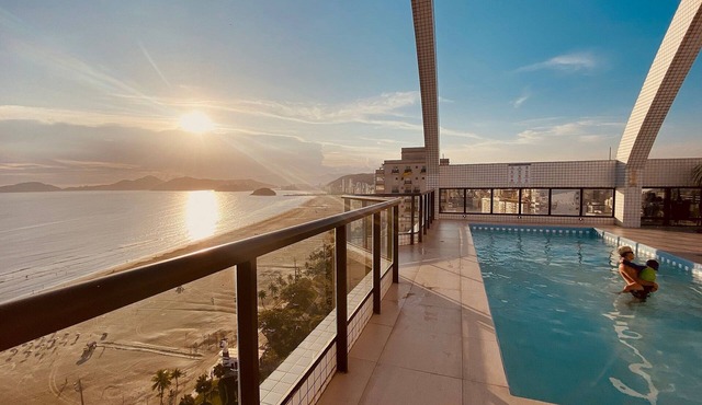 SHB - Sea Shine: Balcony with Ocean View in Santos