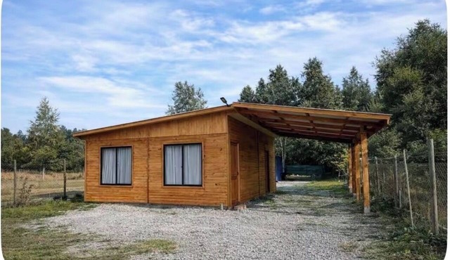 Spacious 3D family cabin plus ample parking, beautiful nature.