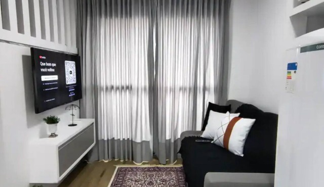 Studio apartment with garage and air conditioning. in Curitiba