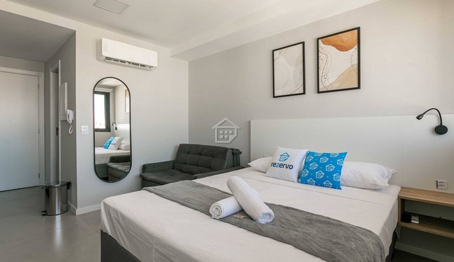 Studio moderno em andar alto no Rio Branco in Porto Alegre