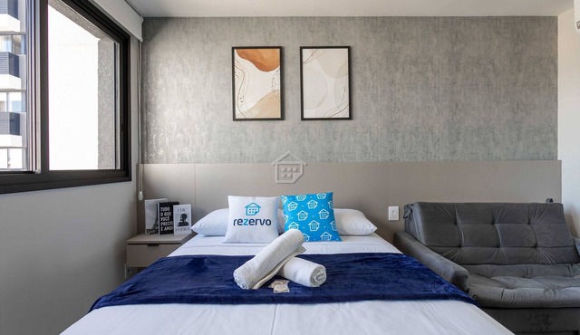 Studio moderno no Rio Branco com rooftop e lazer in Porto Alegre