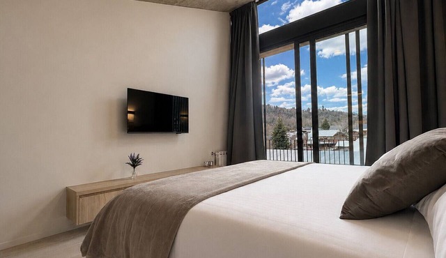 Suite Patagonia Terrace | 1-bedroom boutique apartment for families in San Martín de los Andes | Mountain views, balcony & BBQ | Chapelco Ski Resort