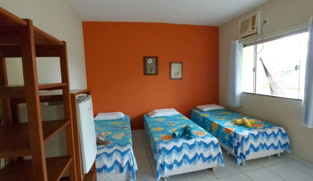 This accommodation is 150 meters from the beach in Uruçuca