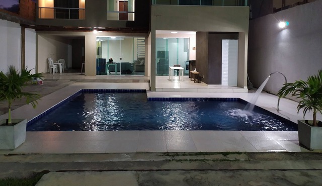 Upscale French Beach House, 4 Bedrooms / 2 Suites, Wifi, Pool in Marechal Deodoro