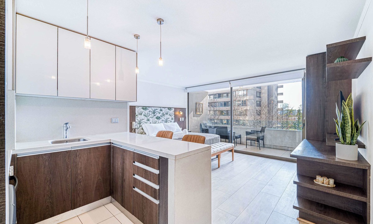 Apoquindo Apartment | Alma Studio - Wifi, Estacionamiento & Mall