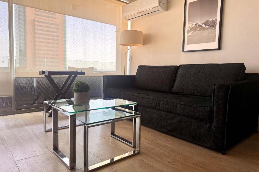 Apoquindo Apartment | Con aire acondicionado estacionamiento y vista