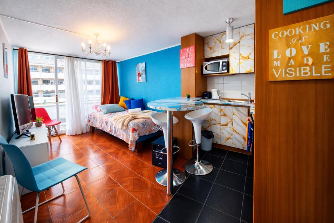 Downtown Santiago Apartment | Piscina Plaza de Armas Late Check in