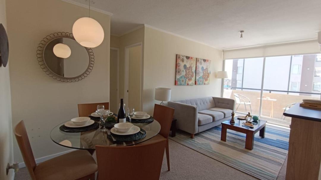 Curico Apartment | Depto en condo, 2D 1B, aire estacionamiento, full