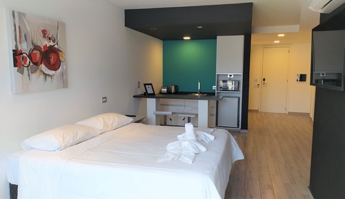 Superior Apartment, 1 Bedroom, Kitchenette, Partial Lake View