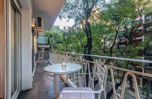 Recoleta Apartment | Large 2BR Apt · Treetop Balcony & Natural Light