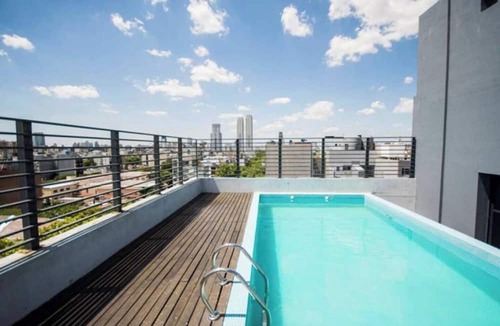 Palermo Apartment | Designer studio in Palermo H with open balcony & pool