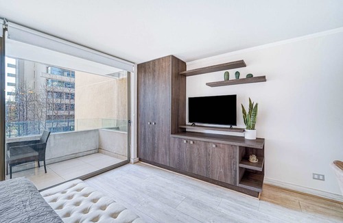 Apoquindo Apartment | Alma Studio - Wifi, Estacionamiento & Mall