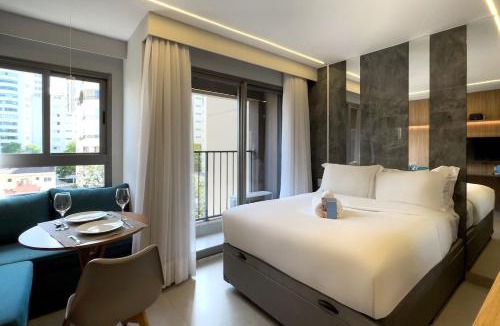 Campo Belo Apartment | Estúdio executivo, Piscina, Academia e Coworking