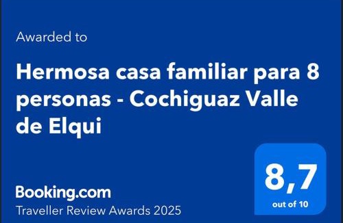 Paiguano Ski Chalet | Hermosa casa para 8 Personas con tinaja - Cochiguaz-Valle De Elqui