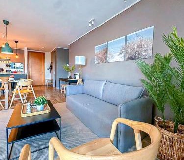 Pucon Apartment | HOM I Dpto Frente al Lago Calefacción Piscina Gym Sauna Estacionamiento Muelle privado