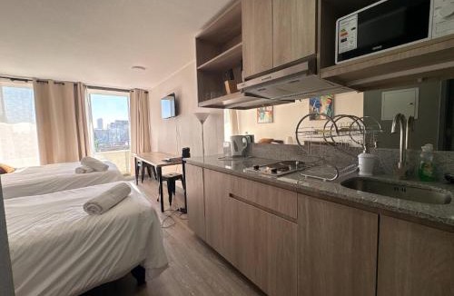 Downtown Santiago Apartment | Studio con 2 Camas I Plaza Brasil I Centro