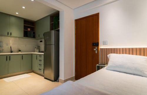 Fabricas Apartment | Loft 1109 Premium - Cama Queen - Com Vaga de Garagem - Próx Tiradentes