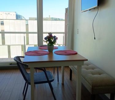 Temuco Apartment | Departamento balcon y living