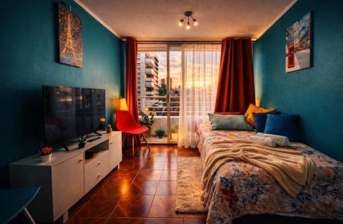 Downtown Santiago Apartment | Piscina Plaza de Armas Late Check in