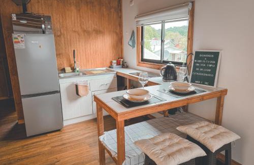 Neltume Apartment | Cabaña con vista al volcán