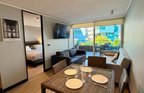 Vitacura Apartment | 1D con Cama King y Estacionamiento en Las Condes