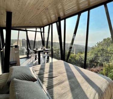 Cobquecura House | Cabaña bosque con Vista Increíble, Tinaja y WiFi