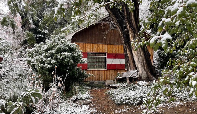 at 1400 meters alpine cabin 40 mins from the slopes and 1 hour 30 from santiago in Rio Blanco