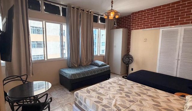 Beachfront apartment, right on the sand! Beachfront, Ocean View in São Vicente