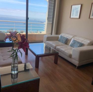 Apartment with balcony, steps from Caleta Portales, 2 bedrooms, 2 bathrooms