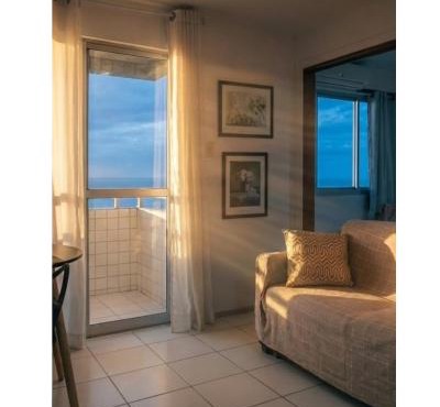 Flat1 praia Ponta Areia vista mar boa localização in São Luís