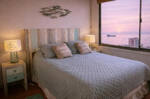 Departamento con amplia y bella vista a la bahía de Valparaiso